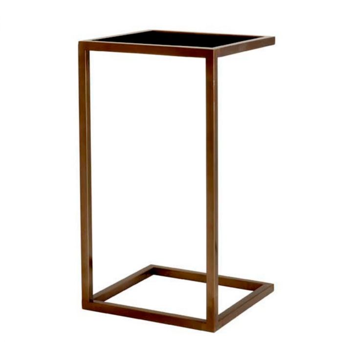 Side Table Galleria antique brass finish