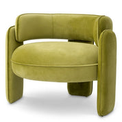 Chair Chaplin savona vintage green velvet