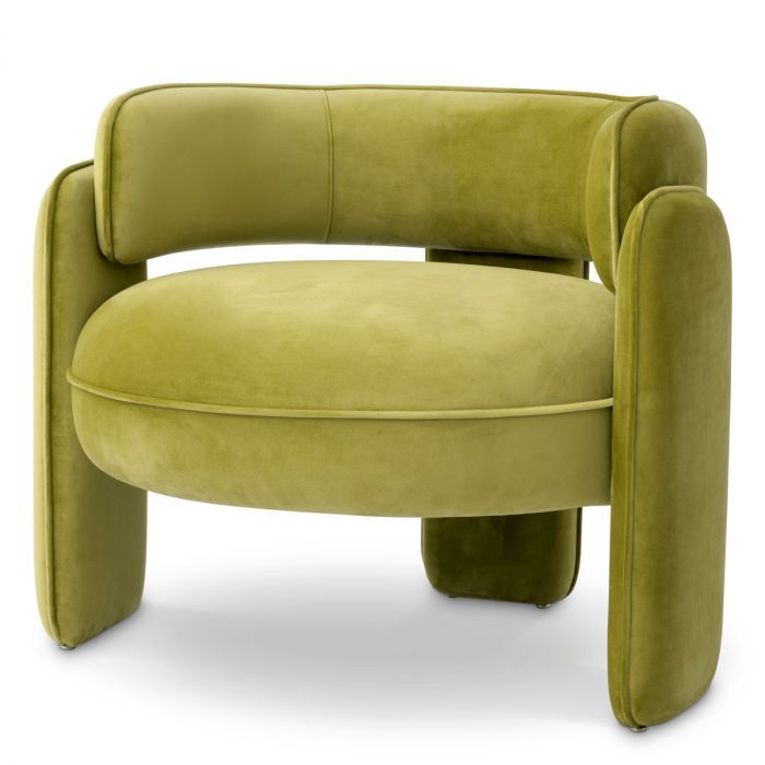 Chair Chaplin savona vintage green velvet