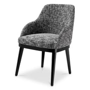 Dining Chair Costa with arm cambon black