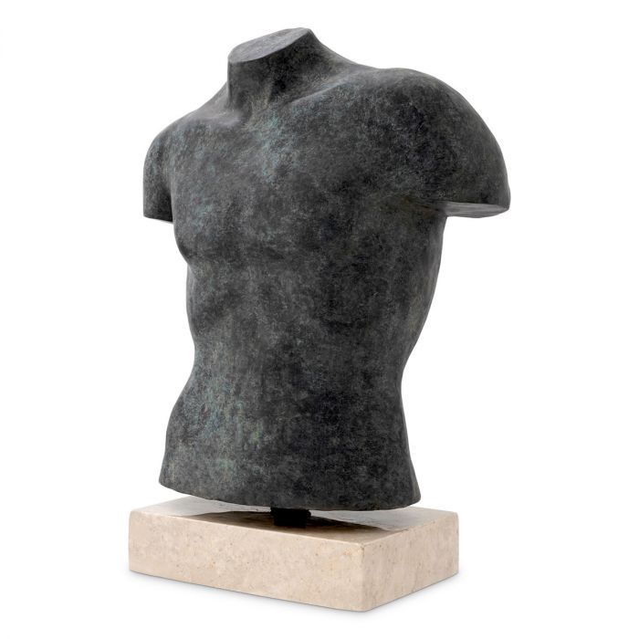 Torso Aristo acabado bronce antiguo