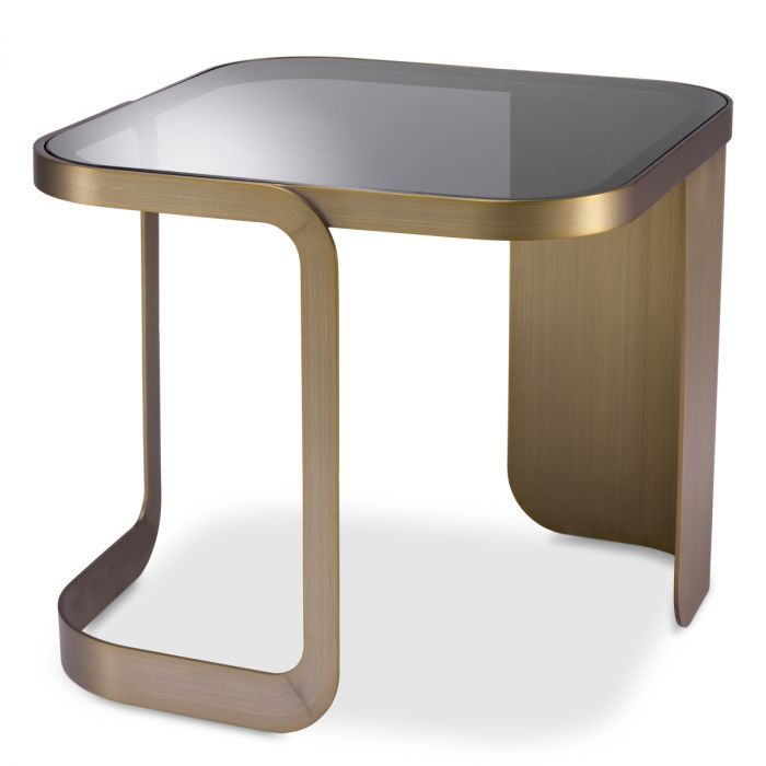 Side Table Numa brushed brass finish