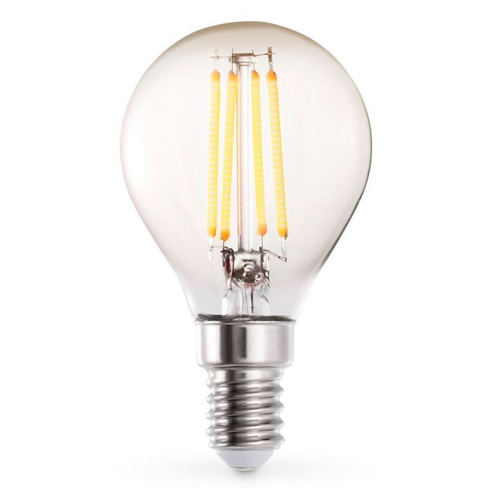 Bombilla LED Pera P45 4W E14 juego de 4