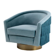 Swivel Chair Le Vante savona blue velvet