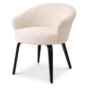 Silla de Comedor Moretti bouclé crema