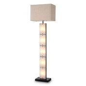 Floor Lamp Ortiz bronze highlight finish incl shade