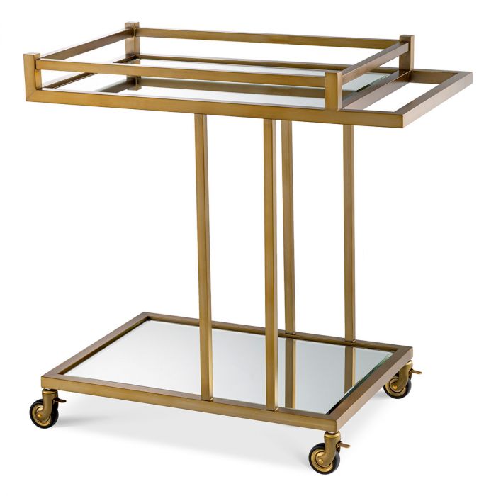 Trolley Beverly Hills brushed brass finish