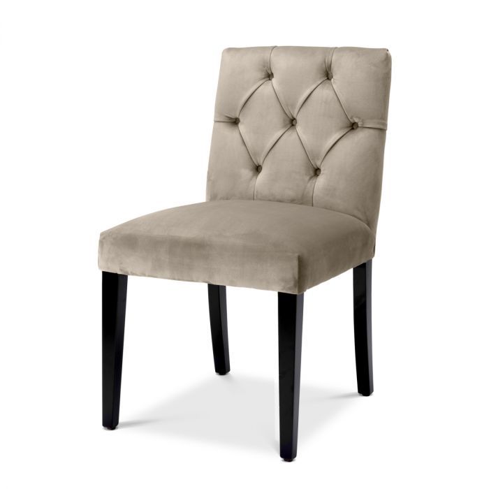 Dining Chair Atena savona greige velvet