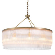 Chandelier Hector L light brushed brass finish