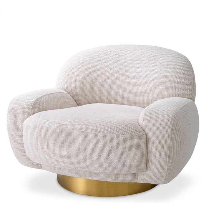 Swivel Chair Udine lyssa off-white