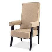 Chair Milo high black oak beige nubuck