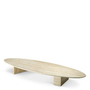 Mesa de centro para exterior Aurore imitación travertino