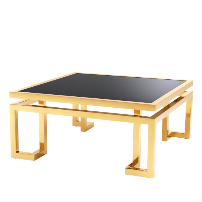 Mesa de centro Palmer acabado dorado