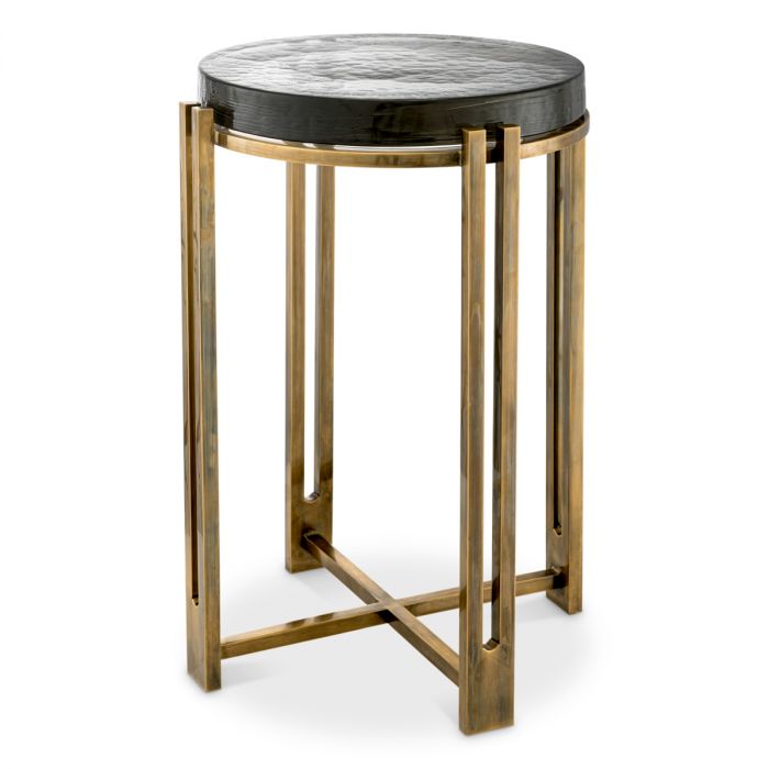 Side Table Claremont vintage brass finish