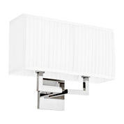 Wall Lamp Westbrook nickel finish incl shade
