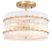 Ceiling Lamp Ruby round antique brass finish