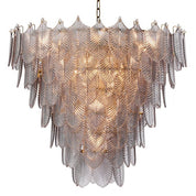 Chandelier Verbier L light brushed brass finish
