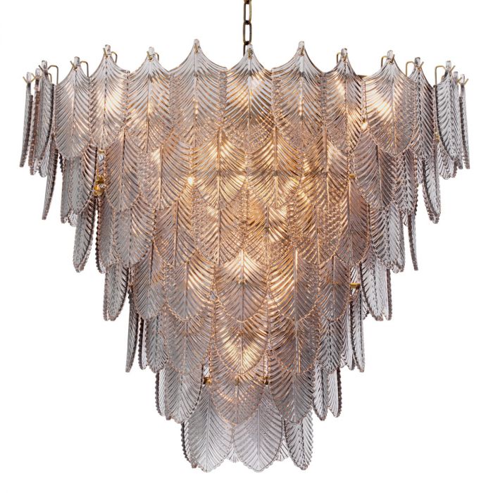 Chandelier Verbier L light brushed brass finish
