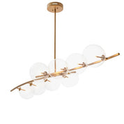 Chandelier Spezia antique brass finish