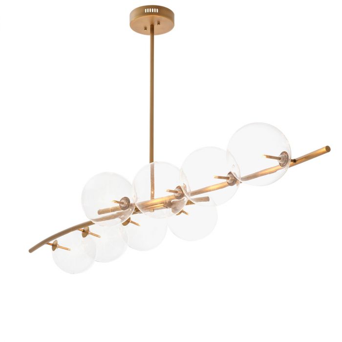 Chandelier Spezia antique brass finish