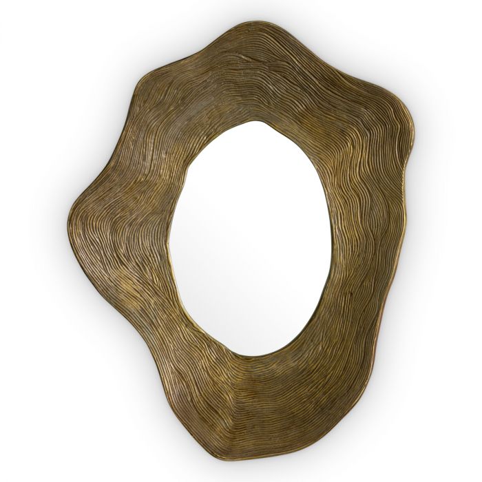 Mirror Pavona vintage brass finish