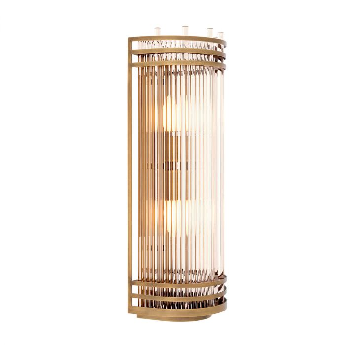 Wall Lamp Gulf L antique brass finish