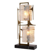 Table Lamp Zeno antique brass finish