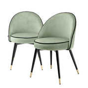 Dining Chair Cooper savona pistache green velvet set of 2
