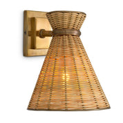 Wall Lamp Kon Tiki natural rattan