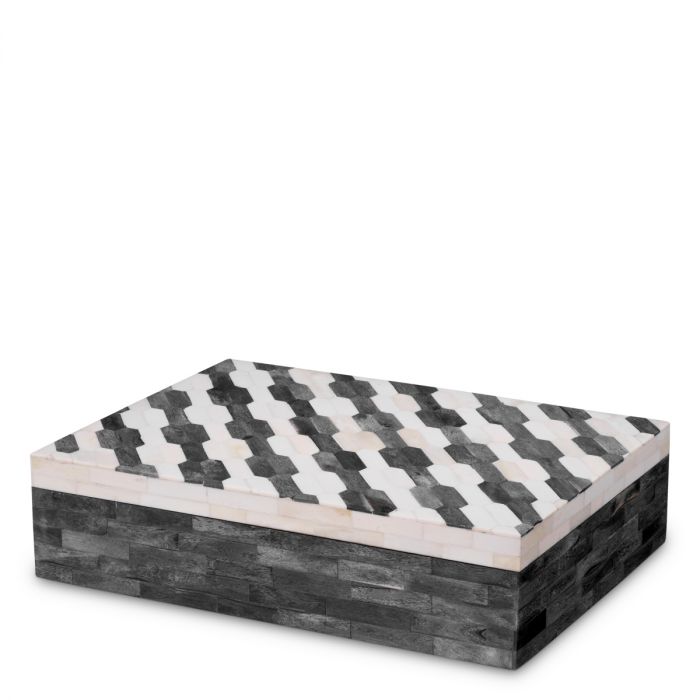 Caja Rodeo L gris crema