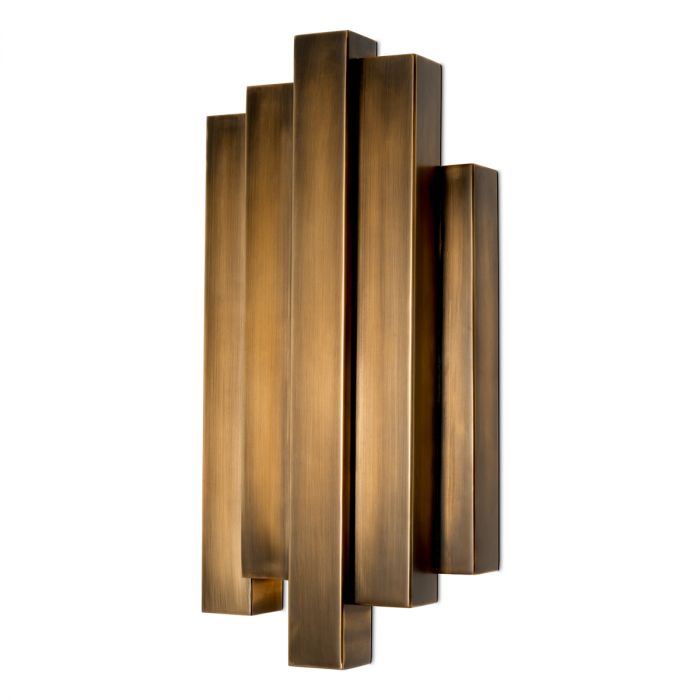 Wall Lamp Beau Rivage vintage brass finish