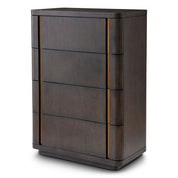Drawer Dresser Modesto Tall mocha oak veneer