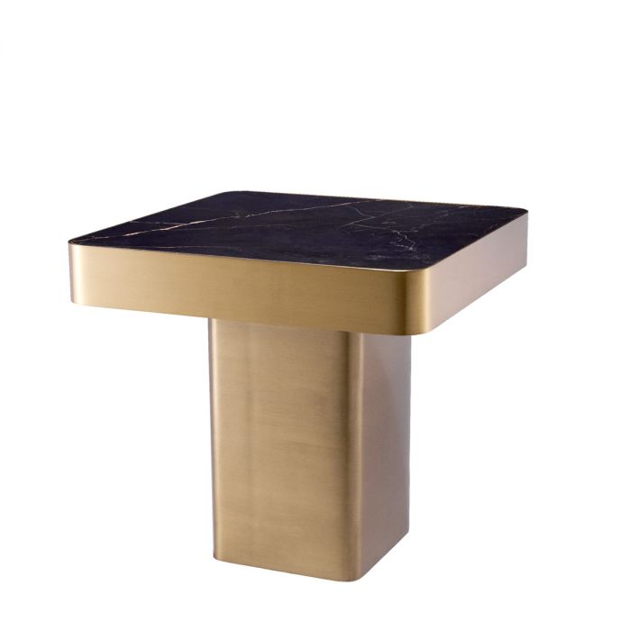 Side Table Luxus brushed brass finish