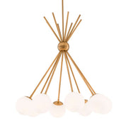 Chandelier Luxor antique brass finish