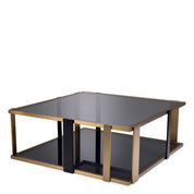 Mesa de centro Clio acabado latón cepillado