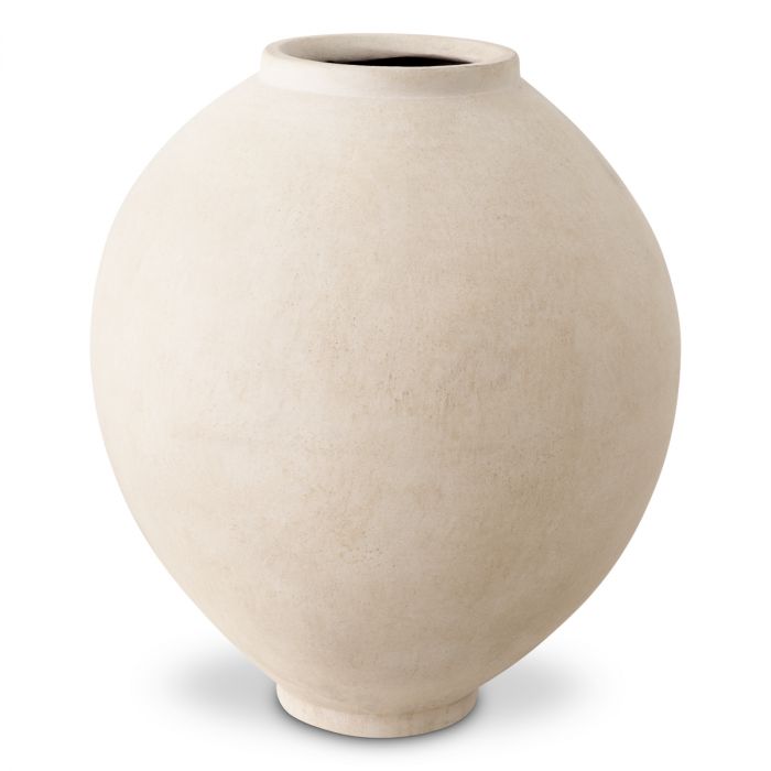 Vase Moon Jar sandstone finish M