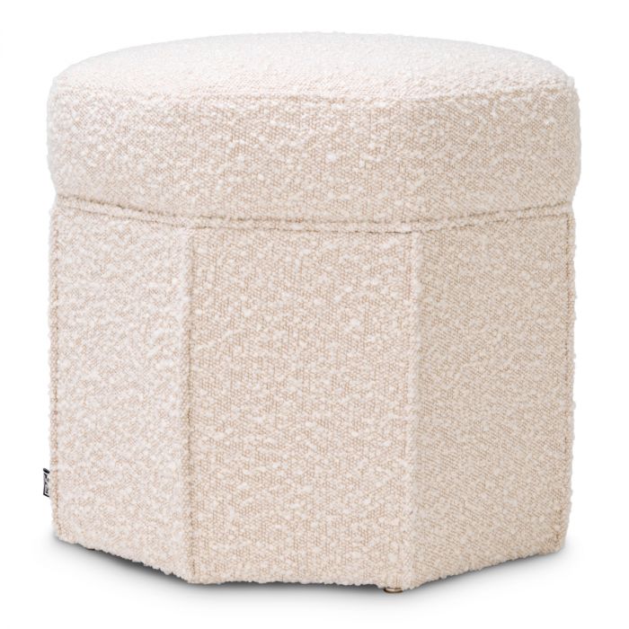 Stool Bombay bouclé cream