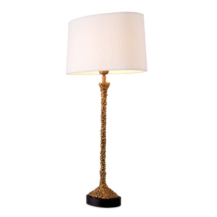 Table Lamp Miko vintage brass finish incl shade