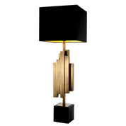 Table Lamp Beau Rivage vintage brass finish incl shade