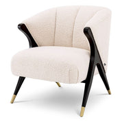 Chair Pavone bouclé cream