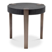 Side Table Oxnard charcoal grey oak veneer