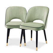 Dining Chair Cliff savona pistache green velv S/2