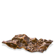 Tray Makassar vintage brass finish