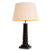 Table Lamp Callao piano black finish incl shade