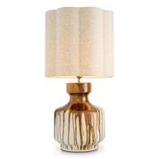 Table Lamp Lorena brown finish incl shade