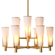 Chandelier Dino Double antique brass finish