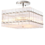 Ceiling Lamp Ruby square nickel finish