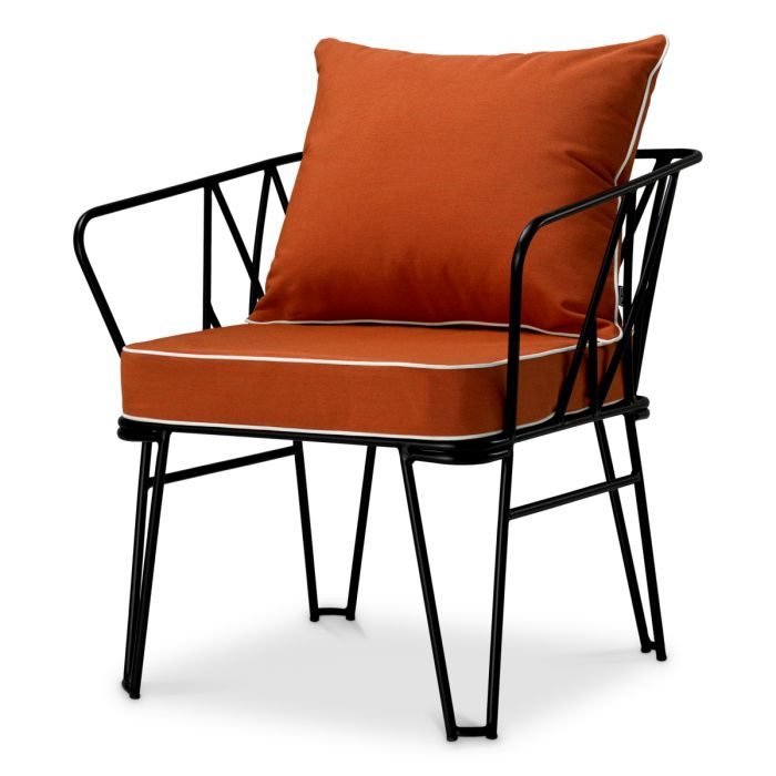 Silla de exterior Clifton Blaise naranja
