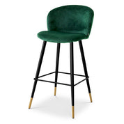 Bar Stool Volante roche dark green velvet