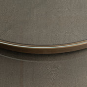Coffee table Bloomville brass shagreen incl. glass tops (Set of 2)